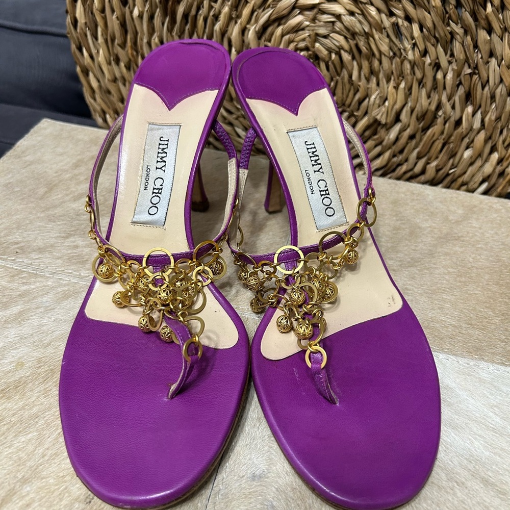 Jimmy Choo thong heel sandals